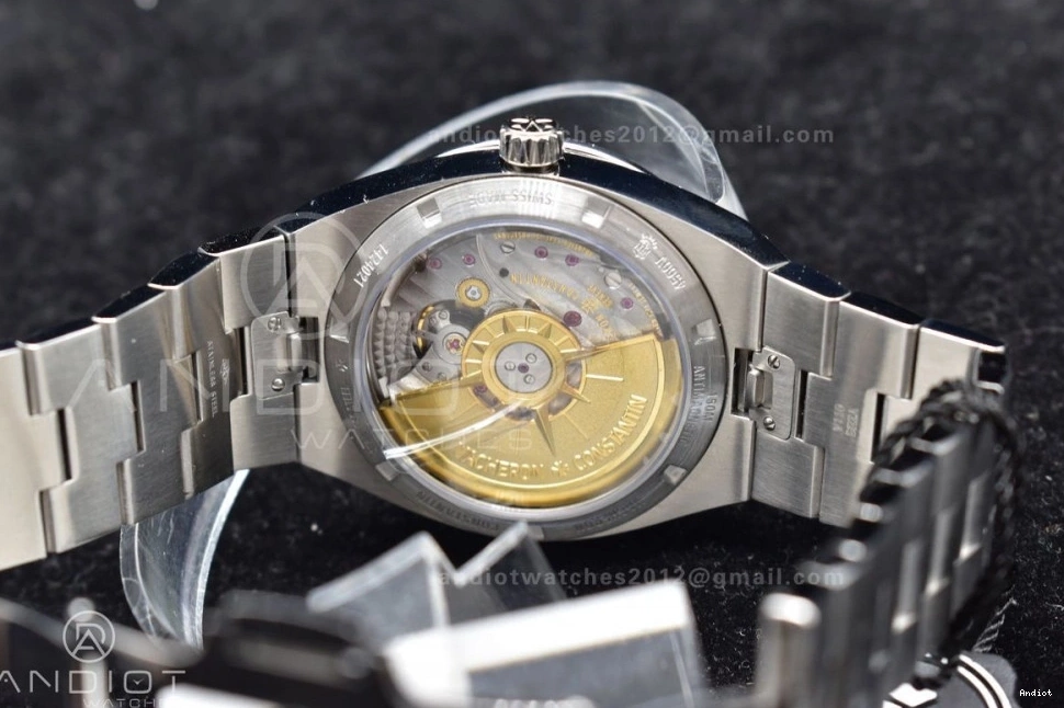 Silver 4500V Best Overseas Dial 924 SS 1:1 ZF TravelReady SS on Bracelet Edition A 0704